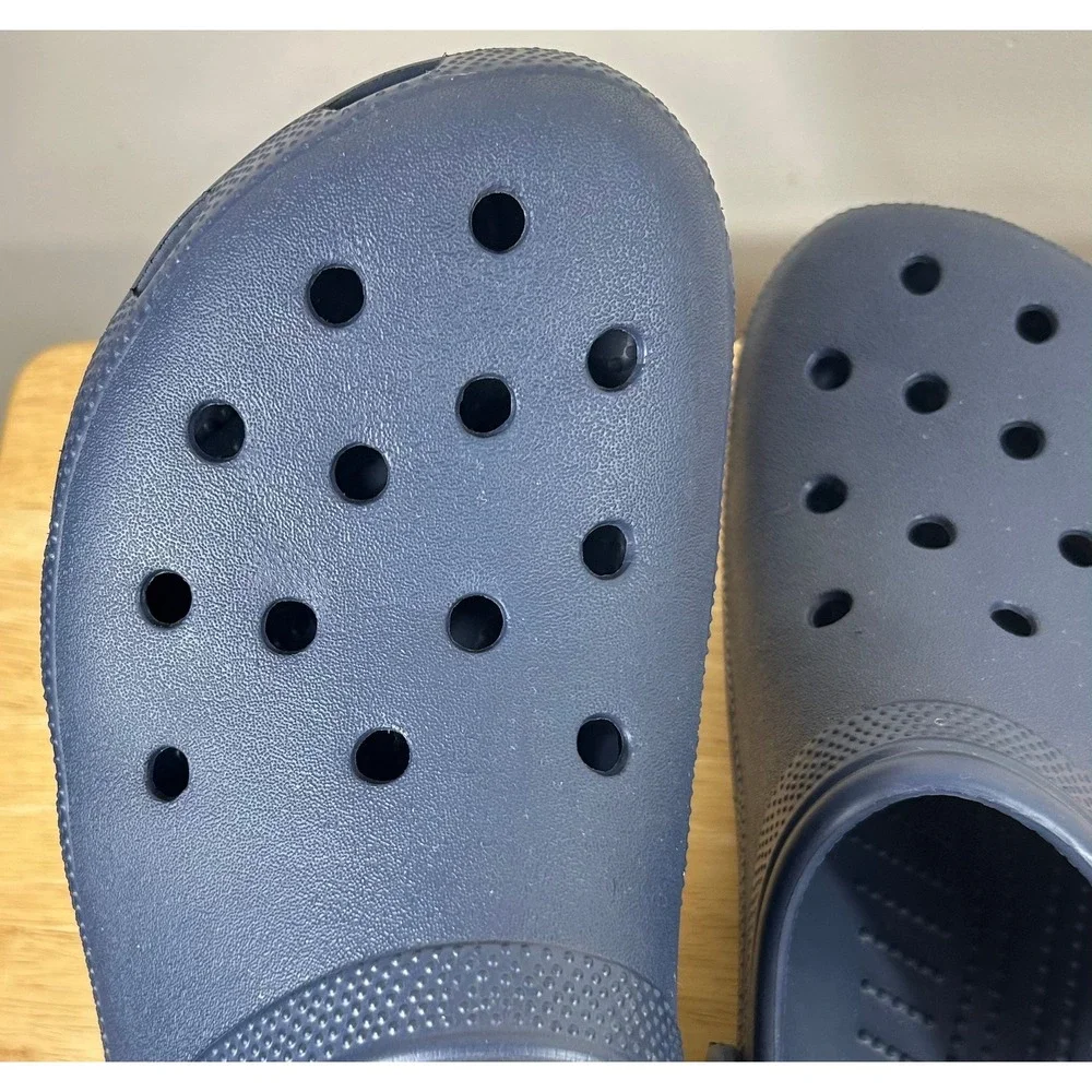 Crocs Classic Clog Mens 16 Navy Blue Comfort Shoes Slip On Sandal Water Friendly